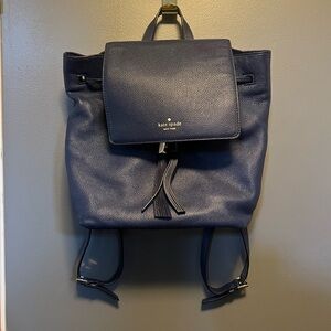 Kate Spade navy blue backpack